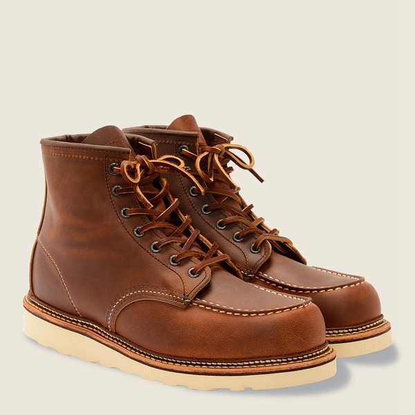 Bottes Red Wing Heritage - Classic Moc - 6-Inchr Rough & Tough Cuir - Marron - Homme 864FYAMWG